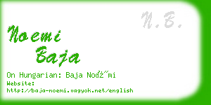 noemi baja business card